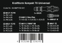 WERA ZESTAW KRAFTFORM KOMPAKT 70 UNIVERSAL, 32 CZĘŚĆ