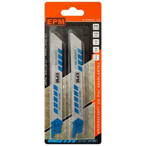 EPM BRZESZCZOT DO PIŁY SZABLASTEJ 150MM 24+14TPI METAL S918BF 2S EPM BRZESZCZOT DO PIŁY SZABLASTEJ 150MM 24+14TPI METAL S918BF 2S