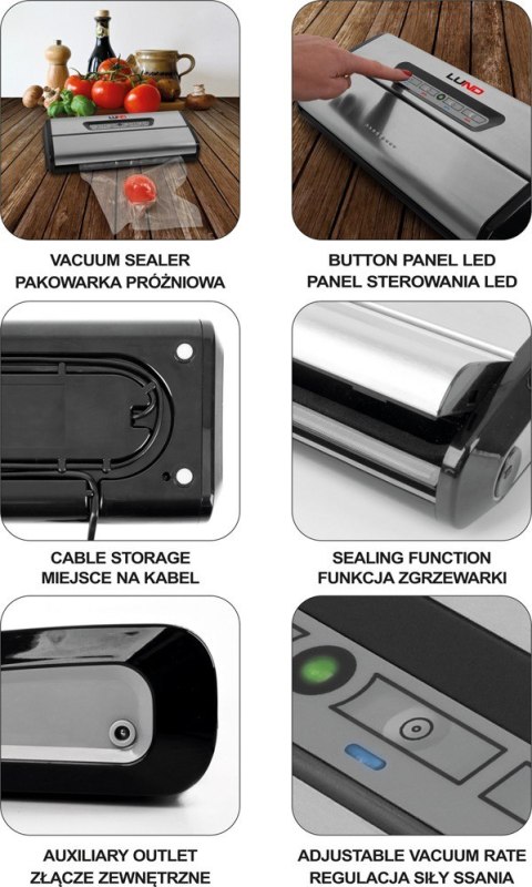 LUND PAKOWARKA PRÓŻNIOWA DO ŻYWNOŚCI 175W LUND PAKOWARKA PRÓŻNIOWA DO ŻYWNOŚCI 175W