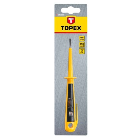 TOPEX PRÓBNIK INSTALACJI ELEKTRYCZNEJ 125-250V 140MM TOPEX PRÓBNIK INSTALACJI ELEKTRYCZNEJ 125-250V 140MM