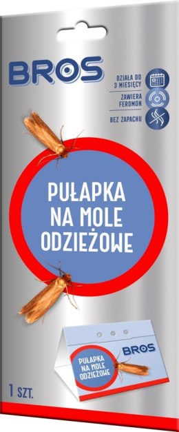 BROS PUŁAPKA FEROMONOWA NA MOLE ODZIEŻOWE 1SZT