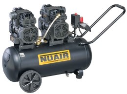 NUAIR KOMPRESOR BEZOLEJOWY WYCISZONY 50L 8BAR 3KM