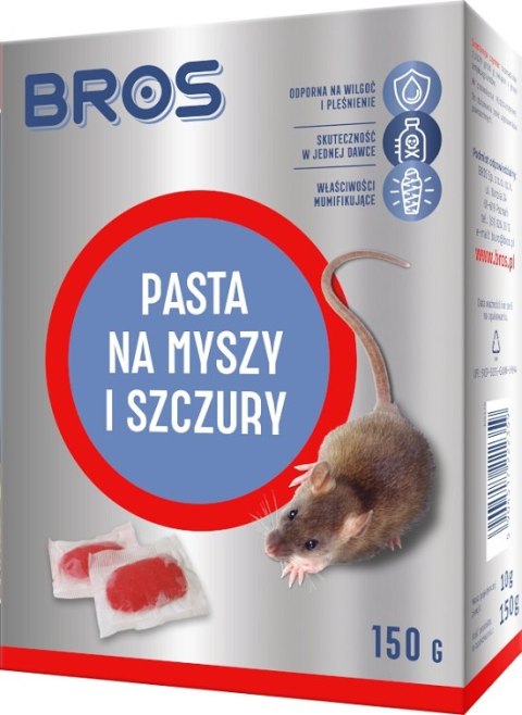 BROS PASTA NA MYSZY I SZCZURY 150G BROS PASTA NA MYSZY I SZCZURY 150G
