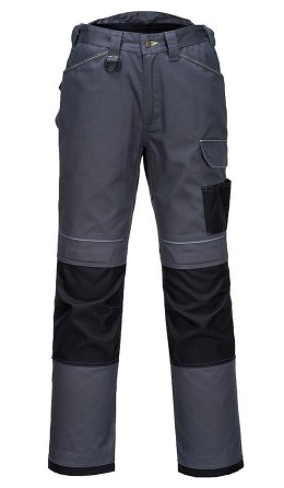 PORTWEST SPODNIE OCHRONNE DO PASA T601 SZARO-CZARNE ROZMIAR 60