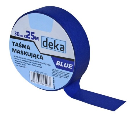 DEKA TAŚMA MALARSKA. BLUE 30MM*25M DEKA TAŚMA MALARSKA. BLUE 30MM*25M