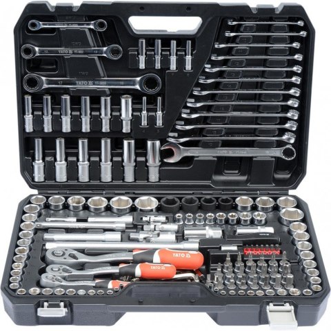 YATO ZESTAW NARZĘDZIOWY XXL 1/4'', 3/8'', 1/2'' 150 SZT YATO ZESTAW NARZĘDZIOWY XXL 1/4'', 3/8'', 1/2'' 150 SZT