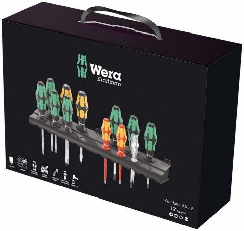 WERA ZESTAW WKRETAKÓW UNIWERSALNYCH KRAFTFORM XXL 2, 12CZ. WERA ZESTAW WKRETAKÓW UNIWERSALNYCH KRAFTFORM XXL 2, 12CZ.