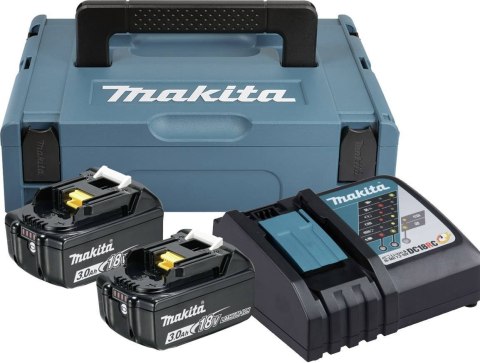 MAKITA ZESTAW ZASILAJĄCY 18V MAKPAC 2*3.0AH BL1830B+DC18RC MAKITA ZESTAW ZASILAJĄCY 18V MAKPAC 2*3.0AH BL1830B+DC18RC