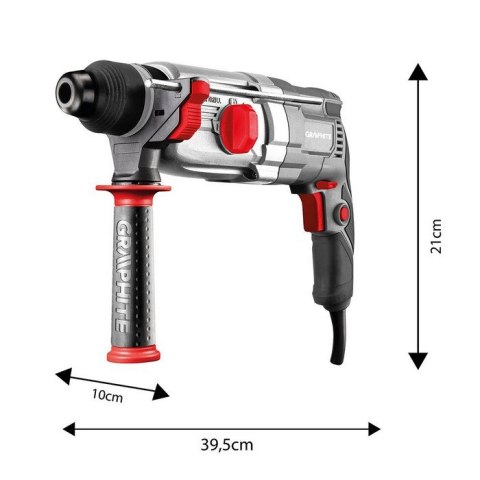 GRAPHITE MŁOTOWIERTARKA SDS+ 900W WALIZKA GRAPHITE MŁOTOWIERTARKA SDS+ 900W WALIZKA