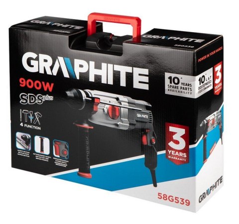 GRAPHITE MŁOTOWIERTARKA SDS+ 900W WALIZKA GRAPHITE MŁOTOWIERTARKA SDS+ 900W WALIZKA