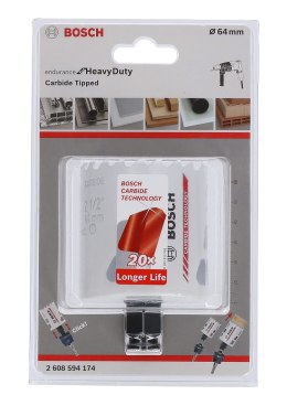BOSCH PIŁA OTWORNICA Z WĘGLIKÓW ENDURANCE FOR HEAVY DUTY 64MM