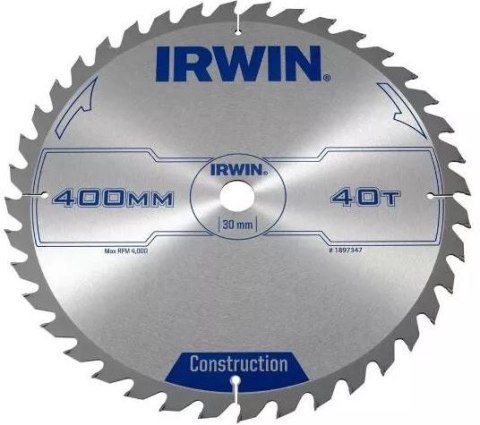 IRWIN PIŁA SPIEKOWA DO DREWNA 400*30MM/40T IRWIN PIŁA SPIEKOWA DO DREWNA 400*30MM/40T