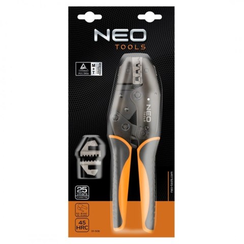 NEO ZACISKARKA KOŃCÓWEK TULEJKOWYCH, ŚREDNICA TULEJEK 0.5-16MM NEO ZACISKARKA KOŃCÓWEK TULEJKOWYCH, ŚREDNICA TULEJEK 0.5-16MM