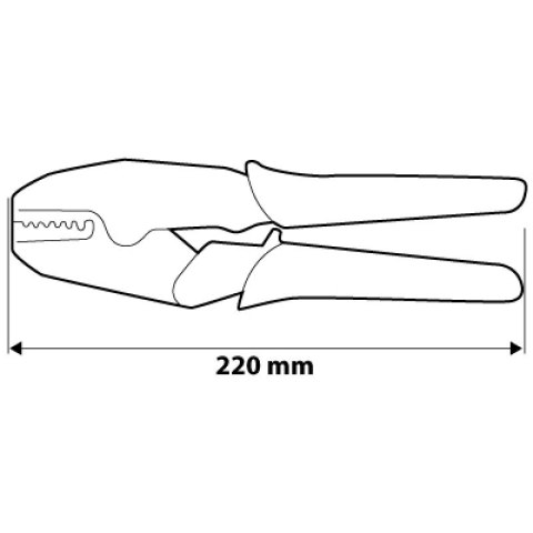 NEO ZACISKARKA KOŃCÓWEK TULEJKOWYCH, ŚREDNICA TULEJEK 0.5-16MM NEO ZACISKARKA KOŃCÓWEK TULEJKOWYCH, ŚREDNICA TULEJEK 0.5-16MM