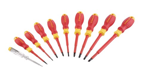 STANLEY ZESTAW WKRĘTAKÓW VDE 10SZT 2PZ+5SL+TESTER STANLEY ZESTAW WKRĘTAKÓW VDE 10SZT 2PZ+5SL+TESTER