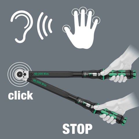 WERA KLUCZ DYNAMOMETRYCZNY CLICK-TORQUE 1/2'' 40-200NM WERA KLUCZ DYNAMOMETRYCZNY CLICK-TORQUE 1/2'' 40-200NM