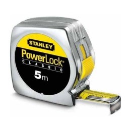 STANLEY MIARA POWERLOCK, CHROMOWANA OBUDOWA PLASTIKOWA 5M/19MM [K]