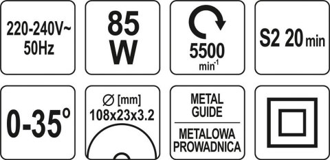 YATO OSTRZAŁKA DO ŁAŃCUCHÓW 85W YATO OSTRZAŁKA DO ŁAŃCUCHÓW 85W