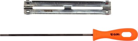 YATO PROWADNIK Z PILNIKIEM DO OSTRZENIA ŁAŃCUCHÓW 4.0MM YATO PROWADNIK Z PILNIKIEM DO OSTRZENIA ŁAŃCUCHÓW 4.0MM