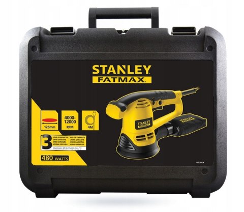 STANLEY SZLIFIERKA MIMOŚRODOWA SFM 125MM 480W STANLEY SZLIFIERKA MIMOŚRODOWA SFM 125MM 480W