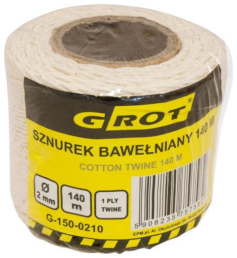 GROT SZNUREK BAWEŁNIANY 2MM 140MB GROT SZNUREK BAWEŁNIANY 2MM 140MB