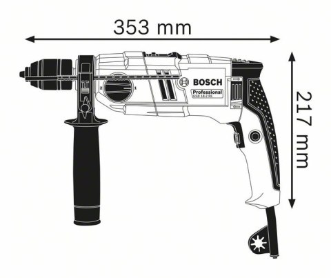 BOSCH WIERTARKA UDAROWA GSB 18-2RE 800W - ZUW BOSCH WIERTARKA UDAROWA GSB 18-2RE 800W - ZUW