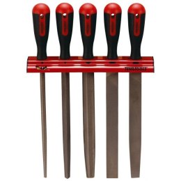 TENG TOOLS ZESTAW PILNIKÓW DO METALU 250MM Z WIESZAKIEM 5SZT.