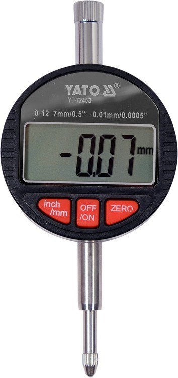 YATO CZUJNIK ZEGAROWY ELEKTRONICZNY 0-12,7MM YATO CZUJNIK ZEGAROWY ELEKTRONICZNY 0-12,7MM