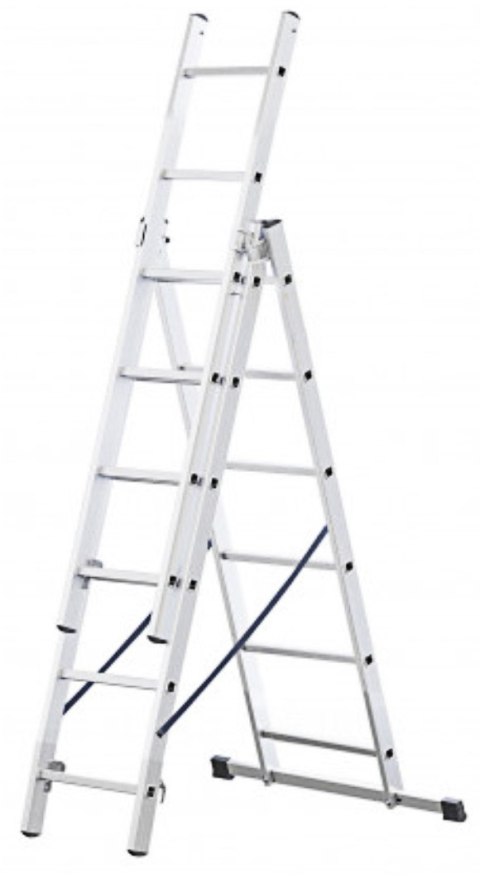BRAKET DRABINA ALUMINIOWA 3-ELEMENTOWA EASY 297CM 6+6+6 SZCZEBLI BRAKET DRABINA ALUMINIOWA 3-ELEMENTOWA EASY 297CM 6+6+6 SZCZEBLI
