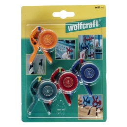 WOLFCRAFT MINI ŚCISK SPRĘŻYNOWY 20MM Z PRZYSSAWKĄ, 4SZT.