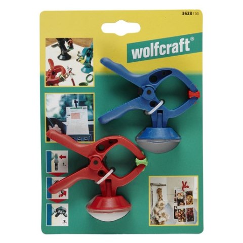 WOLFCRAFT MINI ŚCISK SPRĘŻYNOWY 30MM Z PRZYSSAWKĄ, 2SZT. WOLFCRAFT MINI ŚCISK SPRĘŻYNOWY 30MM Z PRZYSSAWKĄ, 2SZT.