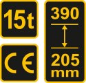 VOREL PODNOŚNIK HYDRAULICZNY SŁUPKOWY 15T
