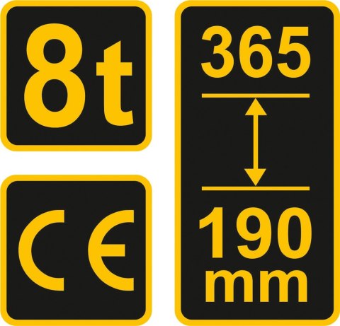 VOREL PODNOŚNIK HYDRAULICZNY SŁUPKOWY 8T VOREL PODNOŚNIK HYDRAULICZNY SŁUPKOWY 8T