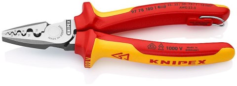 KNIPEX SZCZYPCE DO ZAGNIATANIA TULEJEK 180MM KNIPEX SZCZYPCE DO ZAGNIATANIA TULEJEK 180MM