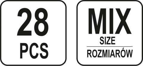 YATO ZESTAW KROKODYLKÓW ELEKTRYCZNYCH 28SZT YATO ZESTAW KROKODYLKÓW ELEKTRYCZNYCH 28SZT