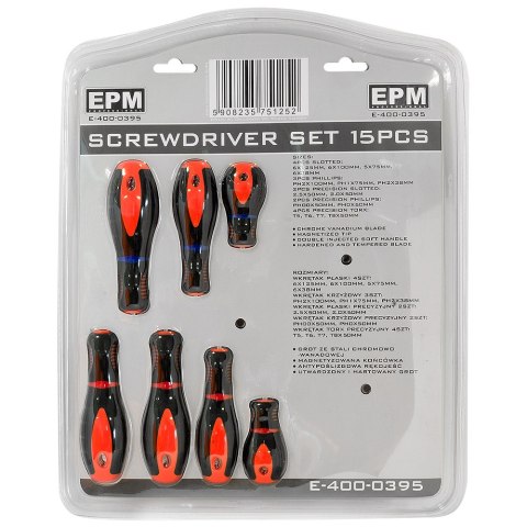 EPM ZESTAW WKRĘTAKÓW 15 SZTUK EPM ZESTAW WKRĘTAKÓW 15 SZTUK