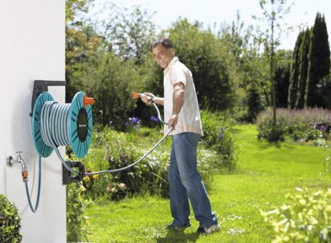 GARDENA CLASSIC BĘBEN NAŚCIENNY NA WĄŻ 60 Z ROLKĄ PROWADZĄCĄ GARDENA CLASSIC BĘBEN NAŚCIENNY NA WĄŻ 60 Z ROLKĄ PROWADZĄCĄ