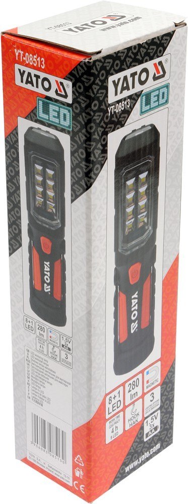 YATO LATARKA WARSZTATOWA 2W1 LED MAGNET 3XAA YATO LATARKA WARSZTATOWA 2W1 LED MAGNET 3XAA