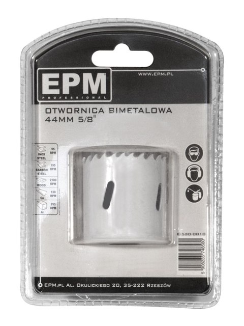 EPM OTWORNICA BI-METALOWA 44MM UCHWYT 5/8'' EPM OTWORNICA BI-METALOWA 44MM UCHWYT 5/8''