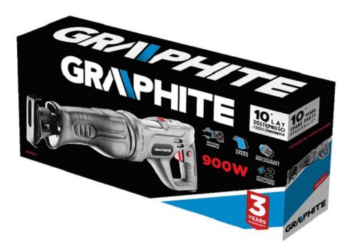 GRAPHITE PIŁA SZABLASTA 900W SKOK 20MM GRAPHITE PIŁA SZABLASTA 900W SKOK 20MM