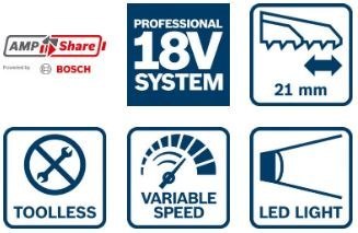 BOSCH PIŁA SZABLASTA AKUMULATOROWA GSA 18 V-LI C 0*AH BOSCH PIŁA SZABLASTA AKUMULATOROWA GSA 18 V-LI C 0*AH