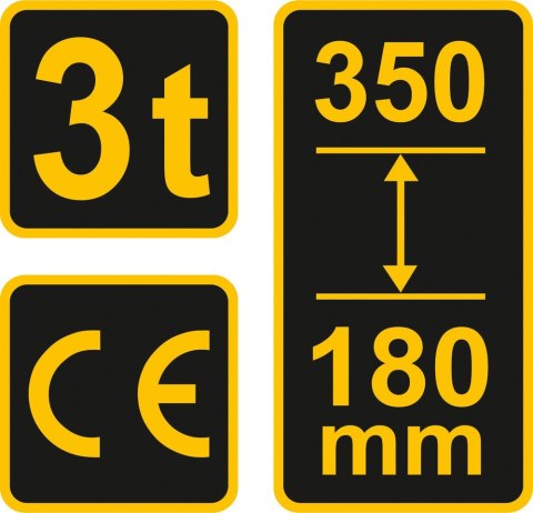 VOREL PODNOŚNIK HYDRAULICZNY SŁUPKOWY 3T VOREL PODNOŚNIK HYDRAULICZNY SŁUPKOWY 3T