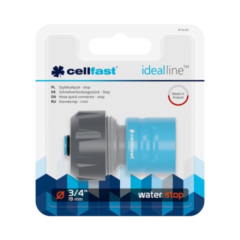 CELL-FAST SZYBKOZŁĄCZE STOP 3/4'' ABS/PC CELL-FAST SZYBKOZŁĄCZE STOP 3/4'' ABS/PC