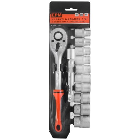 EPM ZESTAW KLUCZY NASADOWYCH 1/2'' 12 CZĘŚCI EPM ZESTAW KLUCZY NASADOWYCH 1/2'' 12 CZĘŚCI