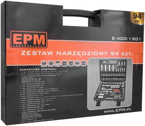 EPM ZESTAW NARZEDZIOWY 94 SZTUKI EPM ZESTAW NARZEDZIOWY 94 SZTUKI
