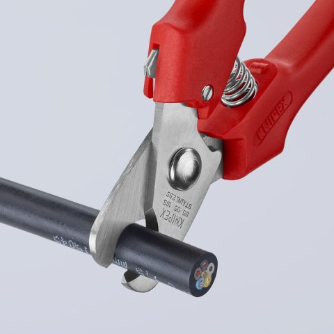 KNIPEX NOŻYCE DO KABLI 165MM, RĘKOJEŚĆ Z TWORZYWA KNIPEX NOŻYCE DO KABLI 165MM, RĘKOJEŚĆ Z TWORZYWA