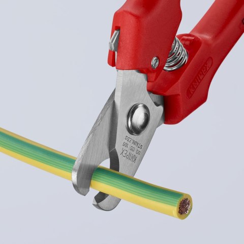 KNIPEX NOŻYCE DO KABLI 165MM, RĘKOJEŚĆ Z TWORZYWA KNIPEX NOŻYCE DO KABLI 165MM, RĘKOJEŚĆ Z TWORZYWA
