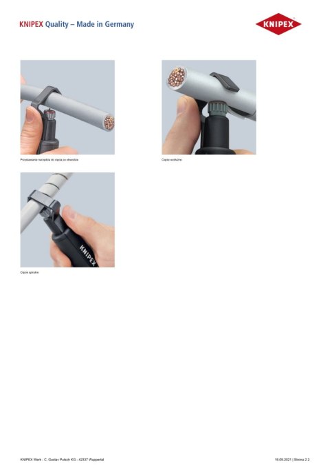 KNIPEX PRZYRZĄD DO ŚCIĄGANIA ZEWNĘTRZNEJ IZOLACJI 6.0-29.0MM 135MM KNIPEX PRZYRZĄD DO ŚCIĄGANIA ZEWNĘTRZNEJ IZOLACJI 6.0-29.0MM 135MM