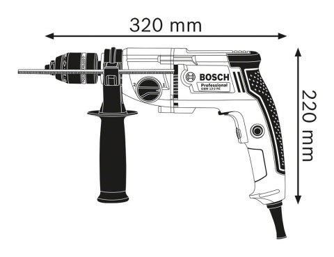 BOSCH WIERTARKA GBM 13-2RE 750W SUW BOSCH WIERTARKA GBM 13-2RE 750W SUW