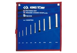 KING TONY ZESTAW WYBIJAKÓW IGŁOWYCH 9CZ.2-14MM ETUI Z MATERIAŁU